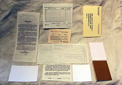 USA Identification Paperwork Reverse