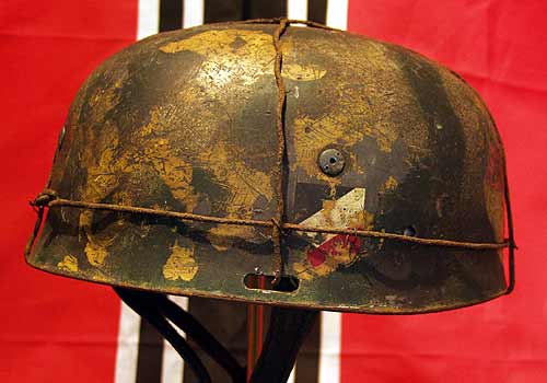 German Paratrooper Helmet M37 Cassino Normandy Medic