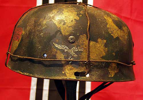 German Paratrooper Helmet M37 Cassino Normandy Medic