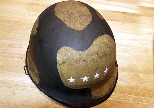 American WW2 M1C Helmet Aged