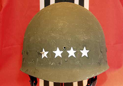 American WW2 M1C Helmet Liner Officers Stars