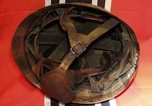 American WW2 M1C Helmet Liner Fully Fitted