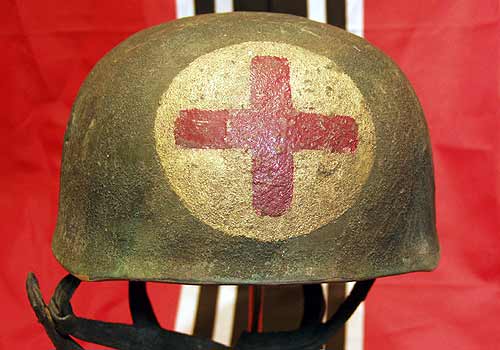 German Paratrooper Helmet M38 Normandy Medic