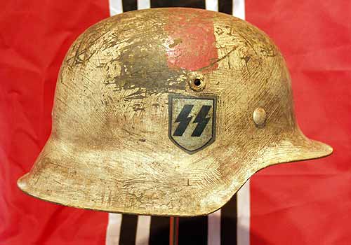 German Waffen SS Medical Helmet