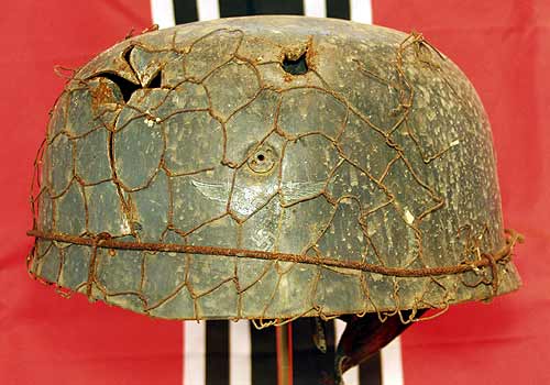 German Paratrooper Helmet M38 Normandy Battle Damaged