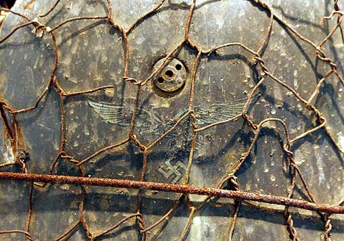 German Paratrooper Helmet M38 Normandy Battle Damaged