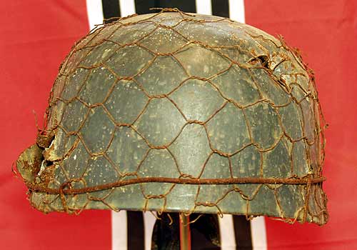 German Paratrooper Helmet M38 Normandy Battle Damaged