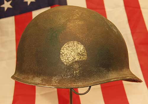 M2 D Bale Helmet 101st 377th Parachute Field Artillery Battalion