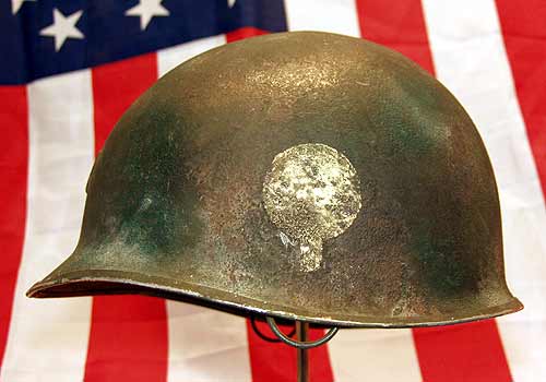 M2 D Bale Helmet 101st 377th Parachute Field Artillery Battalion