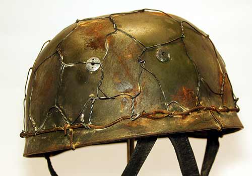 M38 Normandy Helmet chicken Wire